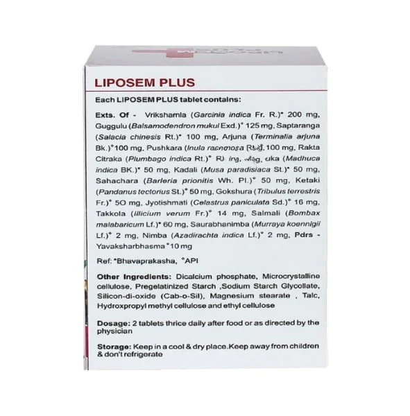 Kerala Ayurveda Liposem Plus Tablet, 100 Tablets-3.webp